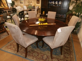 Havertys Dining Table/6Chrs/4Lfs