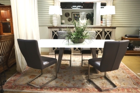 Trica Glass Table W/4 Chairs
