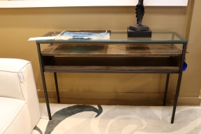Glass/Metal Sofa Table