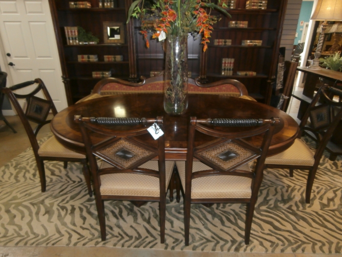 Hickory Chair Dining Table and Chairs at The Missing Piece