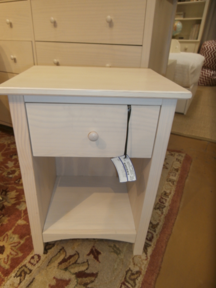 Natural Wood Nightstand at The Missing Piece