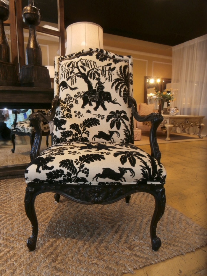 Sherrill Elephant Print Chair at The Missing Piece