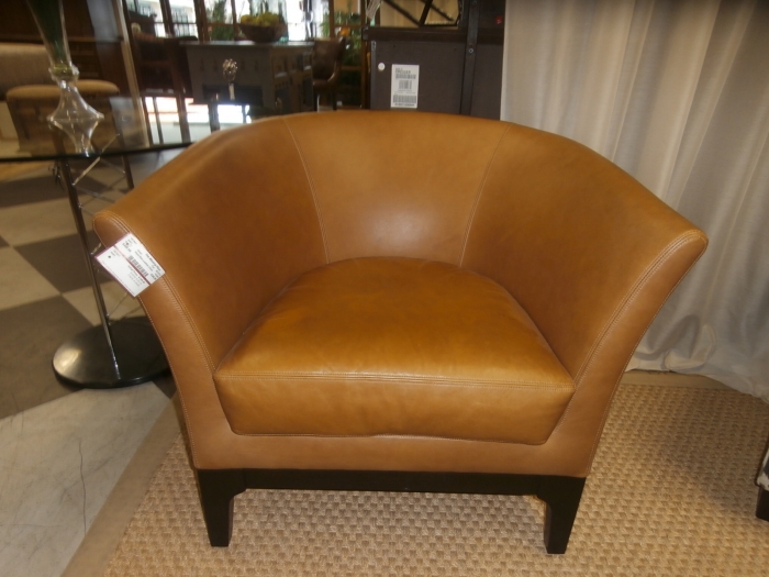 West Elm Leather Chair at The Missing Piece