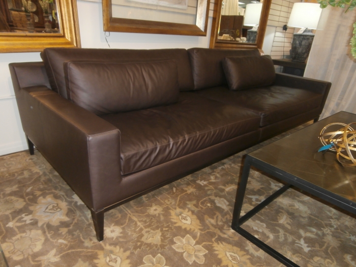 Restoration hardware couch online leather