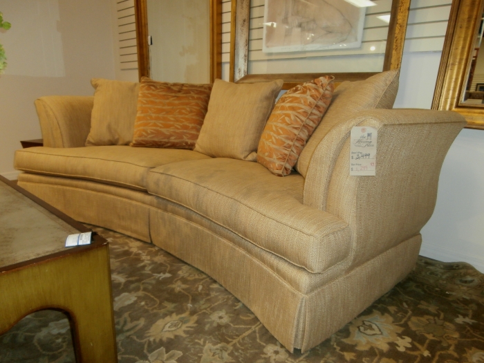 hickory white leather sofa