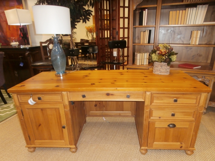 knotty pine desk