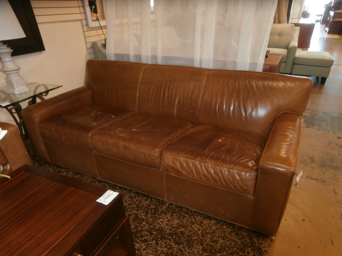 restoration hardware leather sofa warranty