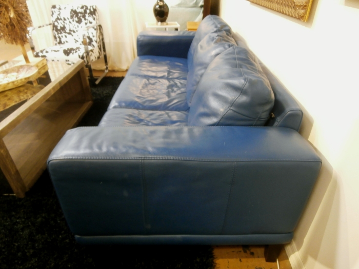 is macys leather sofa decent leather