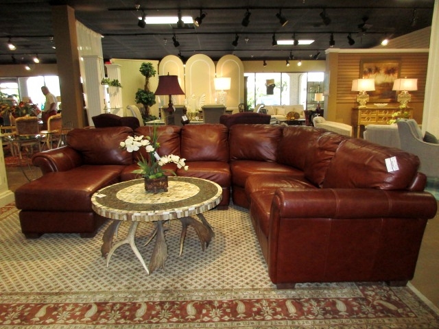 Chateau D Ax Leather Sectional at The Missing Piece