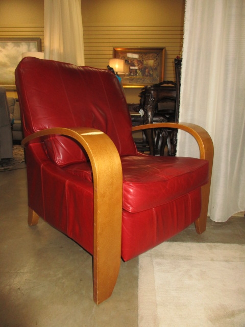 Red leather best sale lazy boy recliner