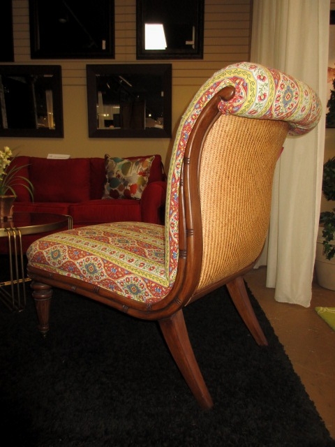 Rattan Rolled Back Chair at The Missing Piece