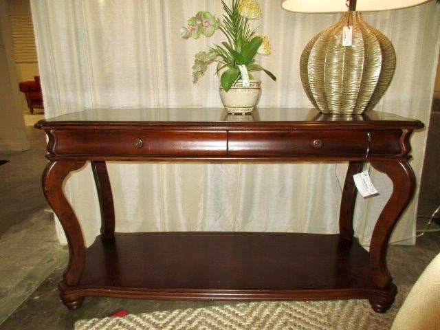 american signature console table