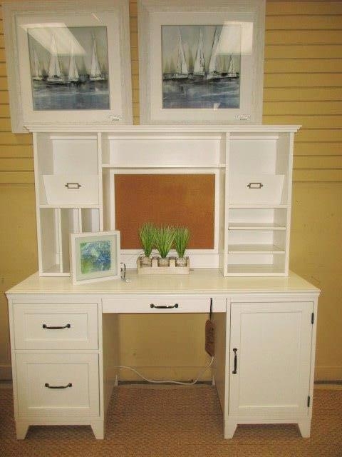 Pottery barn deals desk with shelves