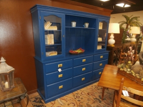 Custom Painted 2 Pc Cabinet