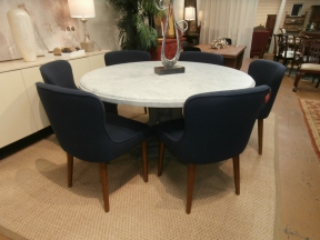 RH St.James Marble Table/6 Chairs