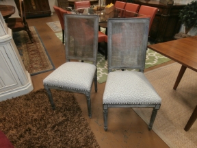 S/2   Maxwell Cain Dining Chairs