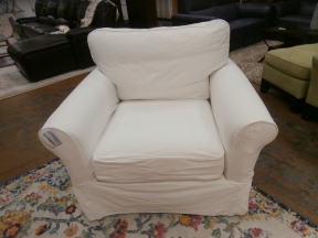 Ballard Swivel Slipcover Chair