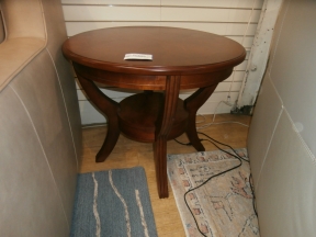 Wood Round End Table