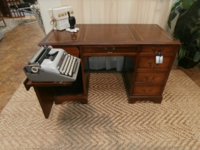 Vintage Desk W/Type Writer