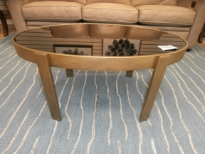 032 Oval Metal Coffee Table