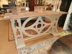 Rustic Wood Console Table