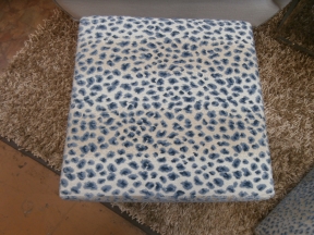 S/2 Animal Print Ottomans