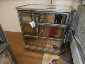 RH French Mirrored Nightstand