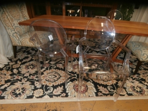 S/4  Kartell Ghost Chairs