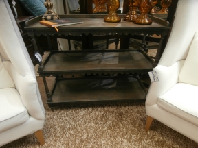 French 3 Tiered Console Table