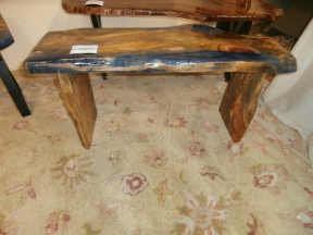 Custom Pine Epoxy Bench