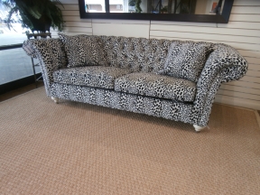 EA Animal Print Chesterfield Sofa