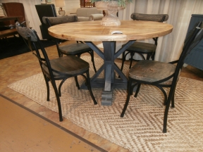 Rustic Round Dining Table