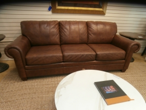 Ethan Allen Leather Sofa