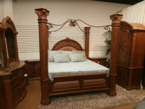 AICO Monte Carlo Canopy Bed