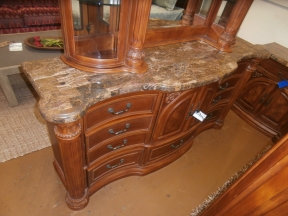 AICO Marble Monte Carlo Dresser/Mirror