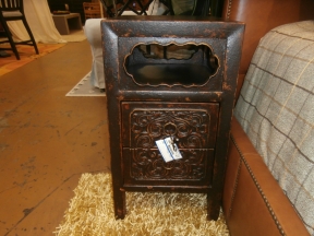 Wood Carved Accent Table