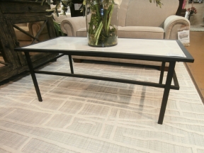 Metal Framed Coffee Table