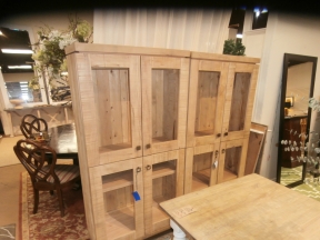 4 Door Tall Wood Cabinet