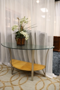 Glass Top Sofa Table