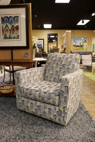 Patterned Swivel Chair