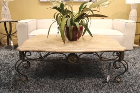 Faux Stone Top Coffee Table
