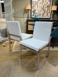 S/8 Scan Design Leather Dining Chairs