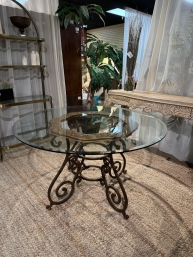 Glass Top Dining Table