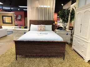 Woven Sleigh Queen Bed