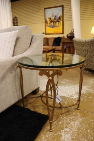 Glass Top Accent Table