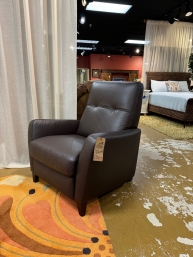 Kanes Leather Pushback Recliner