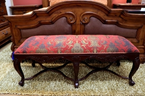 Traditional Fabric Bench