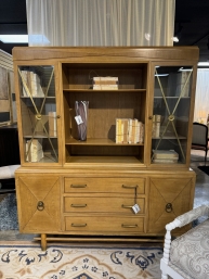 Vintage 2 Pc China Cabinet