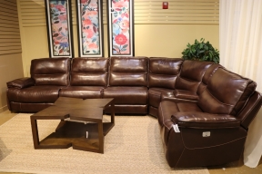 Cheers 5 Pc Pwr Recl Leather Sectional