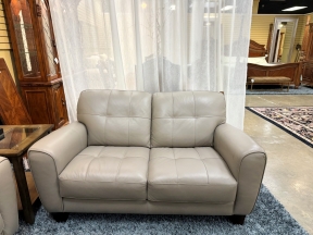 Macys Violino Leather Loveseat